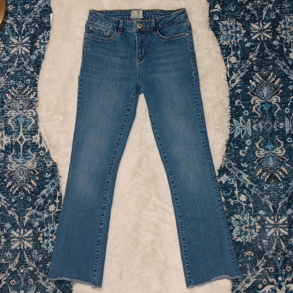 Free People Rita crop bootcut jeans womens sz 27